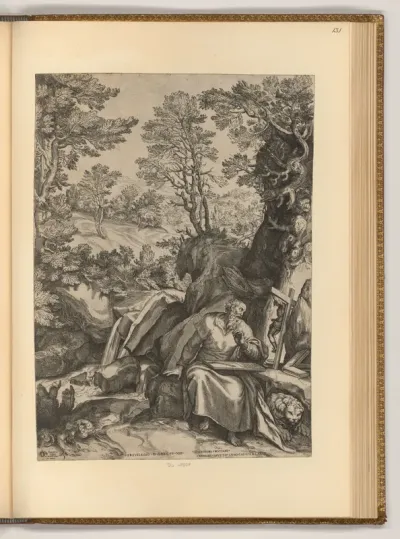 Hl. Hieronymus übersetzt die Bibel in der Wildnis
