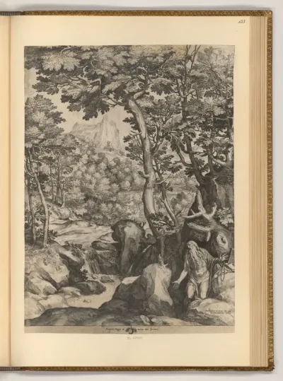 Hl. Onophrios in der Wildnis