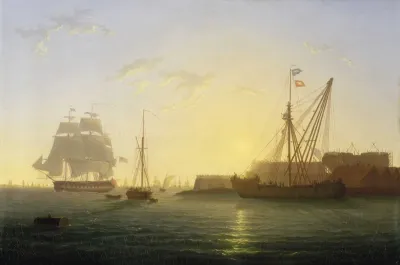HMS 'Clyde' Arriving at Sheerness After the 'Nore' Mutiny, 30 May 1797