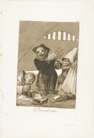 Hobgoblins, plate 49 from Los Caprichos
