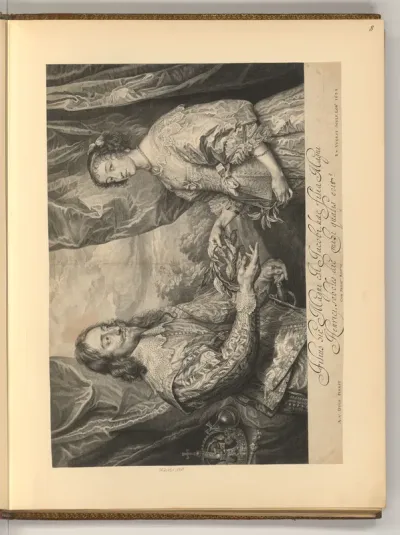 Hochzeitsporträt Karl I. und Henrietta Maria
