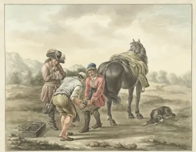 Hoefsmid in landschap