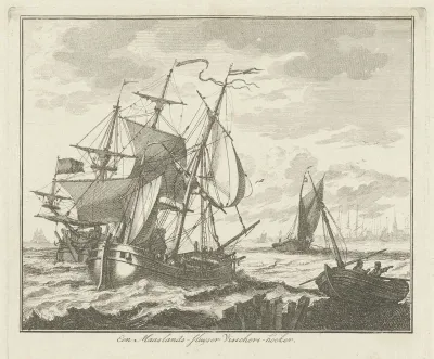 Hoeker op het water