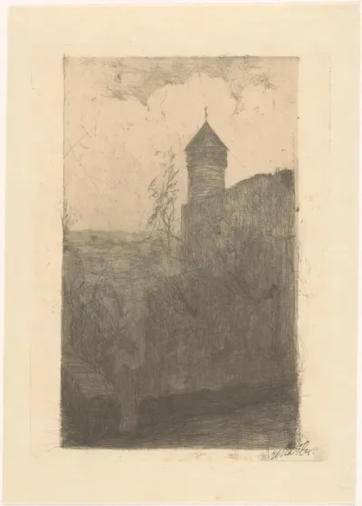 Hoektoren van een burcht