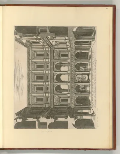 Hof des Palazzo Farnese in Rom