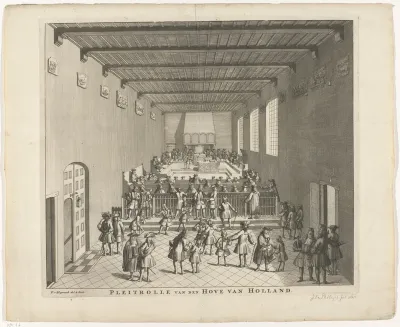 Hof van Holland in zitting, ca. 1700