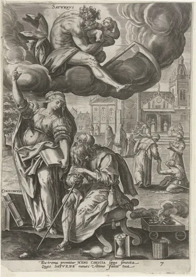 Hoge ouderdom onder invloed van Saturnus