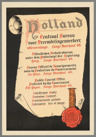 Holland. Centraal bureau voor vreemdelingenverkeer. 's-Gravenhag (...)