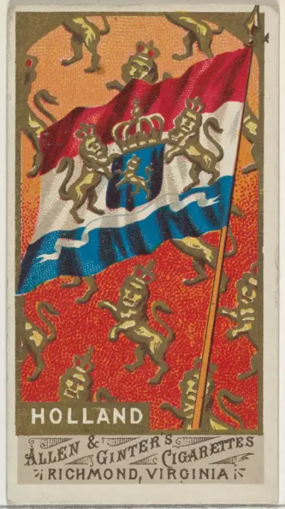 Holland, from Flags of All Nations, Series 1 (N9) for Allen & Ginter Cigarettes Brands