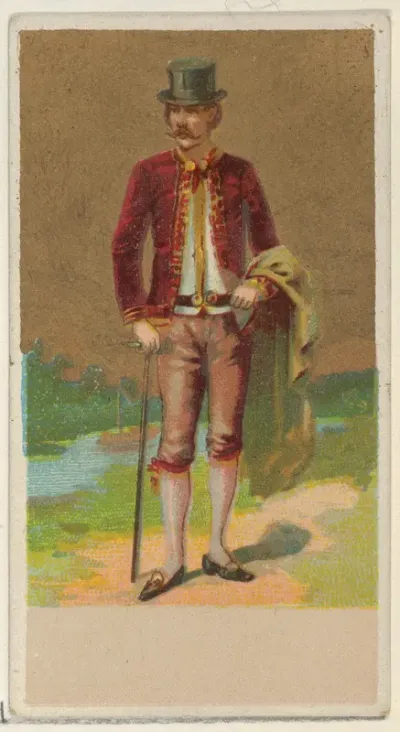 Holland, from the Natives in Costume series (N16), Teofani Issue, for Allen & Ginter Cigarettes Brands