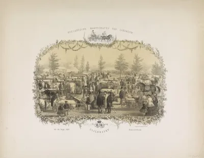 Hollandsche Maatschappij van Landbouw, Ossenmarkt. 25-26 Sept. 1857. Amsterdam