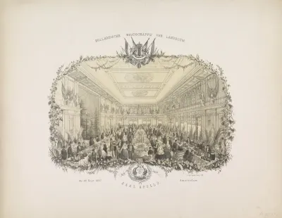 Hollandsche Maatschappij van Landbouw, Zaal Apollo. 24-28 Sept. 1857. Amsterdam