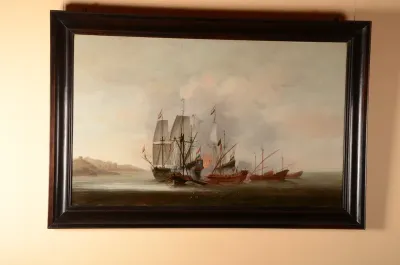 Hollandse schepen aangevallen door galeischepen