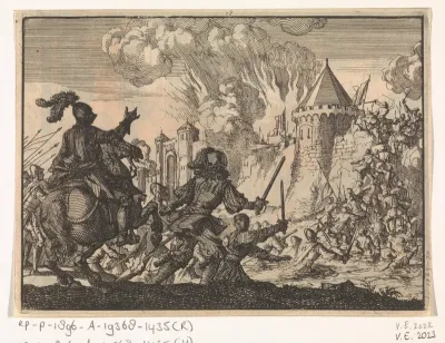 Hollandse troepen bestormen de muur van Tienen, 1635