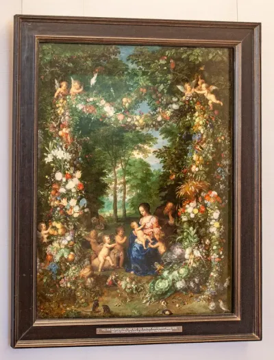 Holy Family with a Garland of Flowers