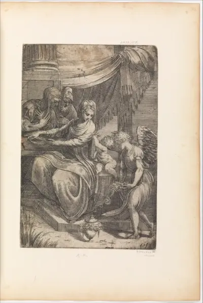Holy Family with Angel