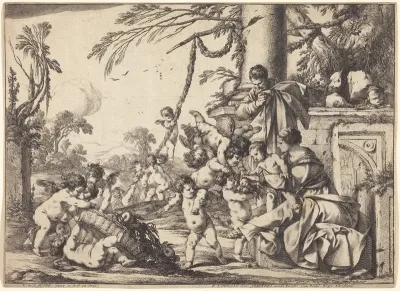 Holy Family with Putti