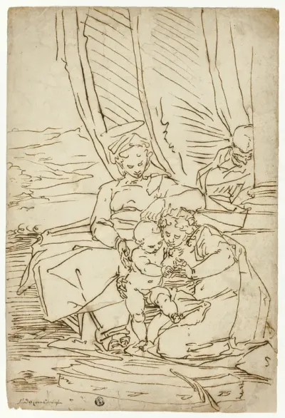 Holy Family with Saint Catherine