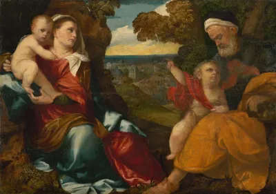 Holy Family with Saint John the Baptist