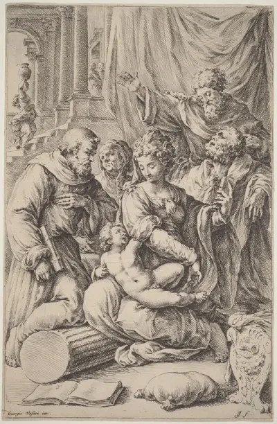 Holy Family with Saints