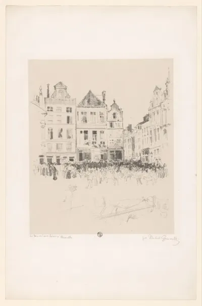 Hondenmarkt in Brussel