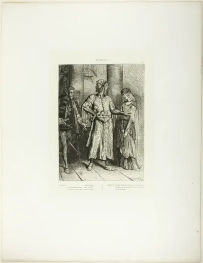 Honest Iago, Desdemona Must I Leave to Thee, plate 4 (act 1, scene 3), from Othello