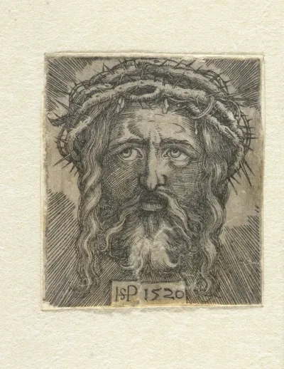 Hoofd van Christus met doornenkroon