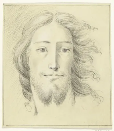 Hoofd van een man (Christus?)