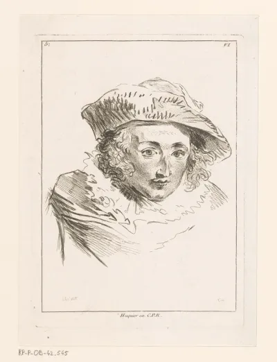 Hoofd van Harlekijn, frontaal