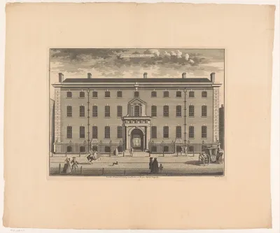 Hoofdkwartier van de South Sea Company in Londen