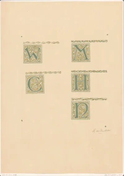 Hoofdletters C, H, M, N en W