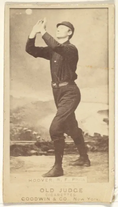 Hoover, Right Field, Philadelphia, from the Old Judge series (N172) for Old Judge Cigarettes