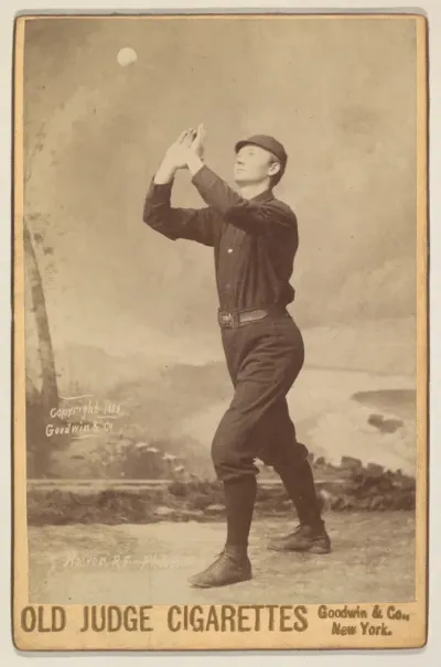 Hoover, Right Field, Philadelphia, from the series Old Judge Cigarettes