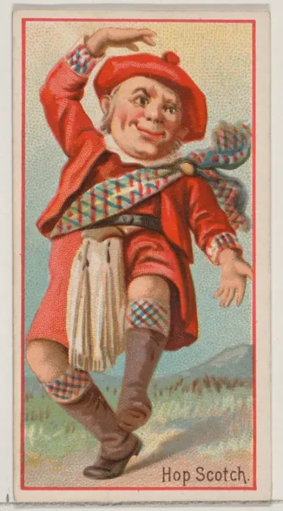 Hopscotch, from the Jokes series (N87) for Duke brand cigarettes