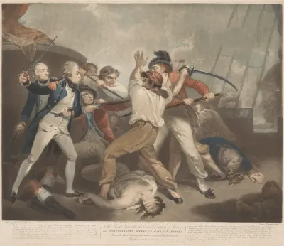 Horatio Nelson verslaat de Fransen bij Kaap Sint-Vincent