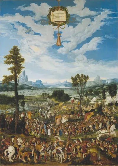 Horatius Cocles Stopping King Porsenna's Army outside Rome