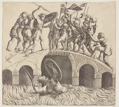 Horatius Cocles undslipper i Tiberen