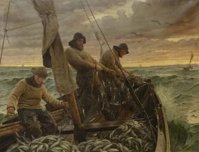 Hornbækfiskere på sildefangst