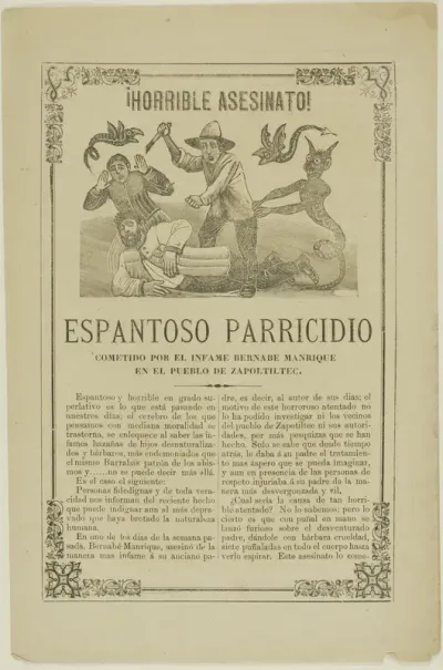 Horrible Murder! Shocking Parricide Committed by the Infamous Bernabe Manrique