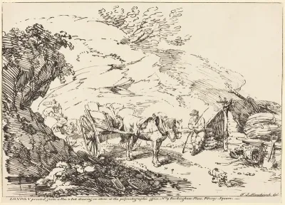 Horse and Cart in Quarry