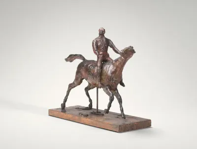 Horse Galloping, Turning the Head to the Right, the Feet Not Touching the Ground