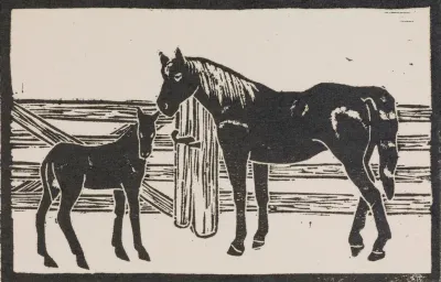 Horse, illustration to Veikon ja siskon aapiskirja