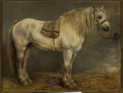Horse in the stables