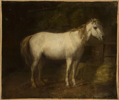 Horse in the stables