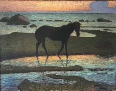 Horse on the beach (Summer Night)