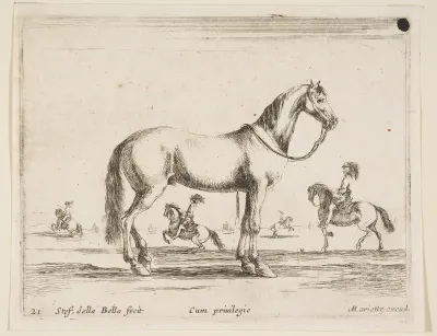 Horse, plate 21 from "Various Animals" (Diversi Animali)