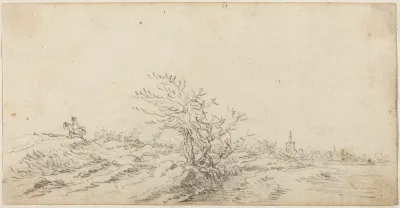 Horseman among the Dunes