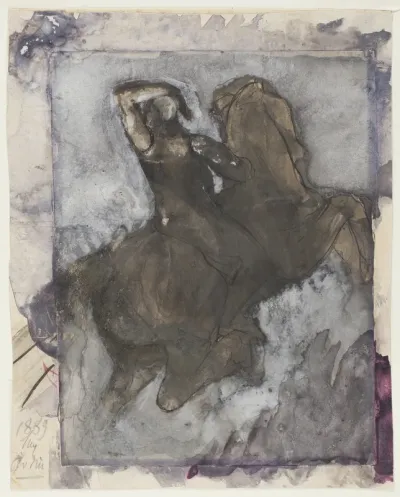 Horseman (recto); Horse and Rider (verso)