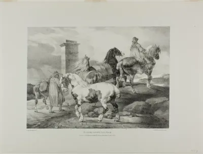 Horses Going to a Fair, plate 3 from Various Subjects Drawn from Life and on Stone (The English Suite)