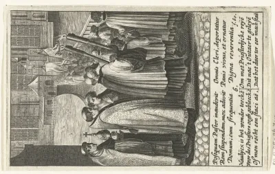Hostie wordt in processie naar de kerk gedragen
